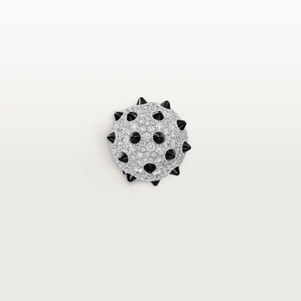 Clash[Un]limited Earring White gold, onyx, diamonds